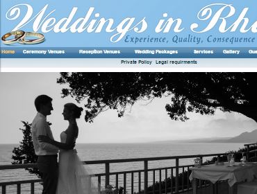 Wedding Organizer Rhodes, Website, CMS